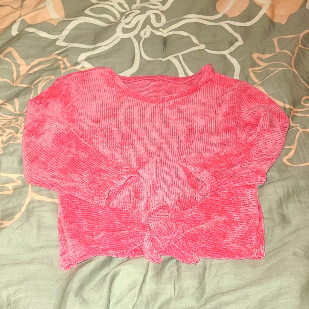 Toddler girl's cashmere knot sweater, size 4
